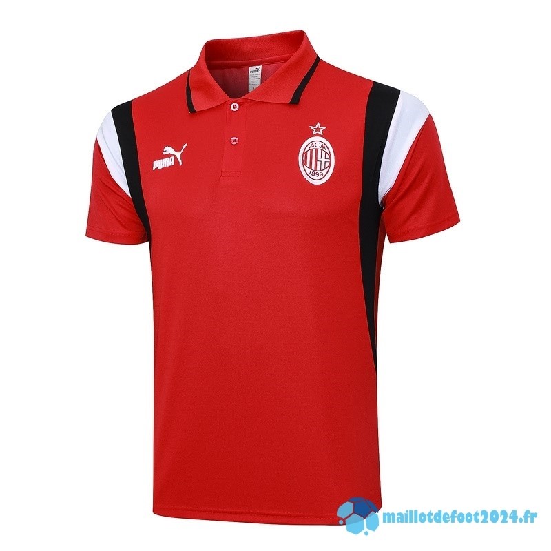 Nouveau Polo AC Milan 2023 2024 Rouge Noir Blanc