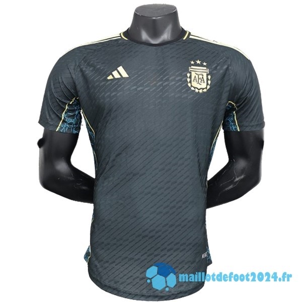 Nouveau Spécial Joueurs Maillot Argentine 2024 Noir Vert