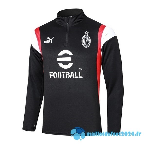 Nouveau Sudadera Entrainement AC Milan 2023 2024 Blanc II Rouge