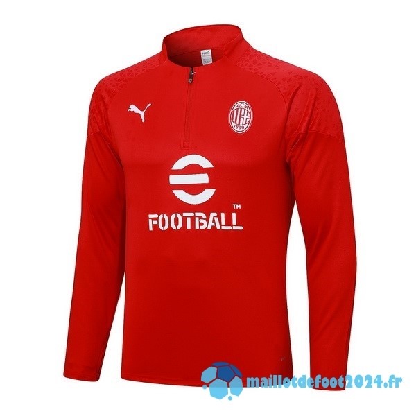 Nouveau Sudadera Entrainement AC Milan 2023 2024 Rouge