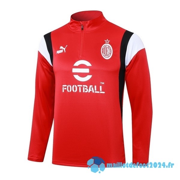 Nouveau Sudadera Entrainement AC Milan 2023 2024 Rouge Noir Blanc