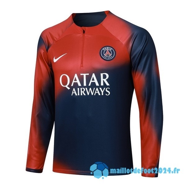 Nouveau Sudadera Entrainement Paris Saint Germain 2023 2024 Bleu Marine Rouge