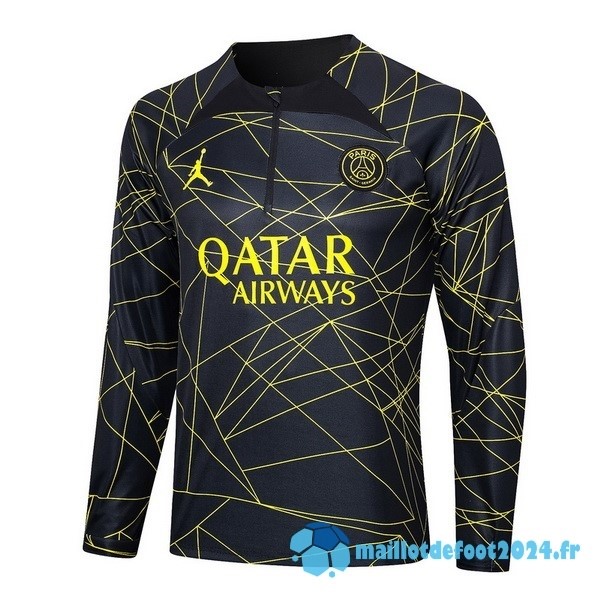 Nouveau Sudadera Entrainement Paris Saint Germain 2023 2024 Noir Jaune