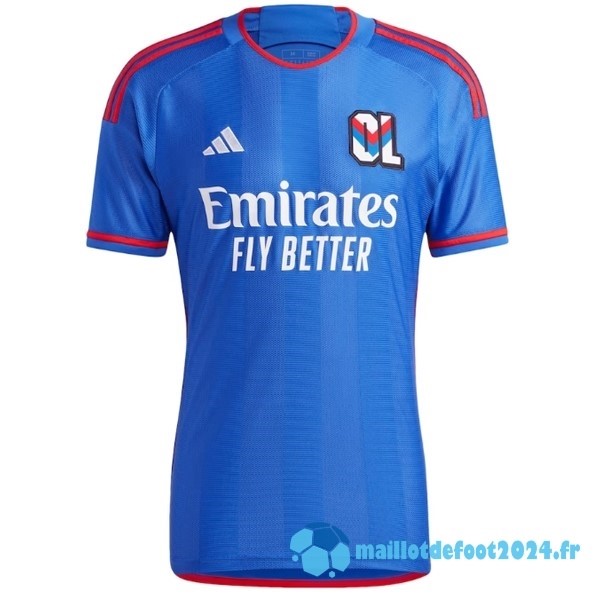 Nouveau Thailande Exterieur Maillot Lyon 2023 2024 Bleu