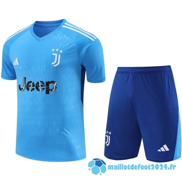 Nouveau Thailande Gardien Conjunto De Homme Juventus 2023 2024 Bleu