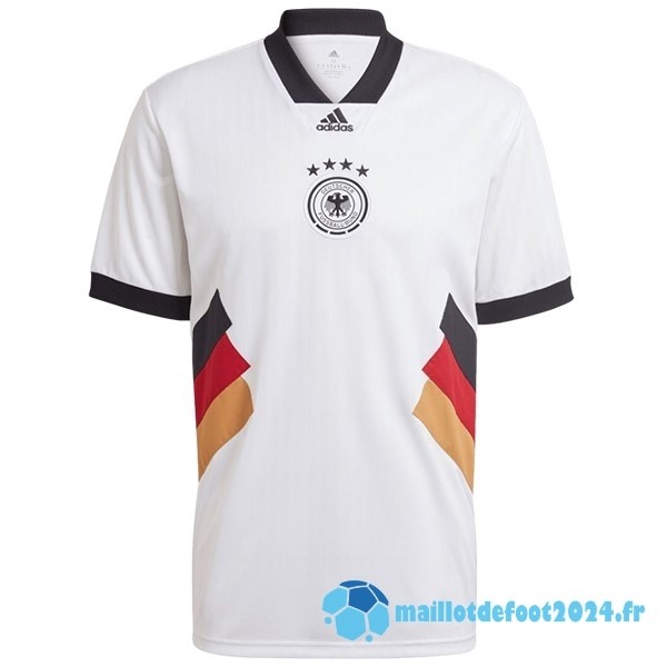 Nouveau Thailande Spécial Maillot Allemagne 2023 Blanc Noir