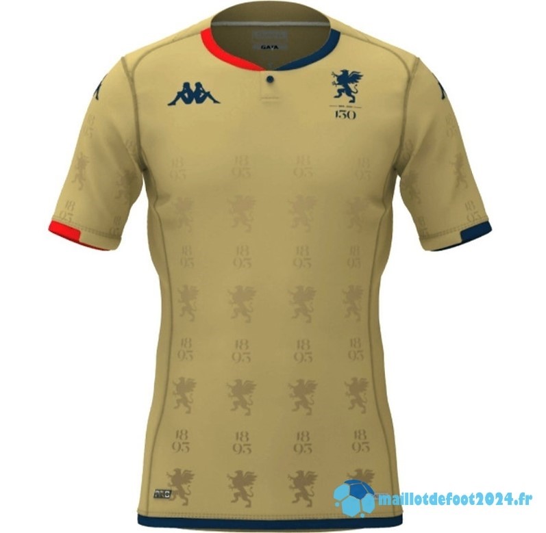 Nouveau Thailande Édition commémorative Maillot Genoa 2023 2024 Jaune