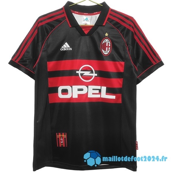 Nouveau Third Maillot AC Milan Retro 1998 1999 Noir