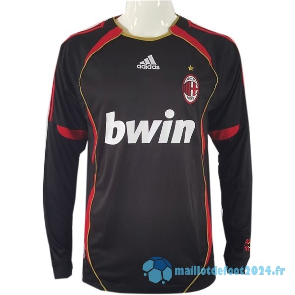 Nouveau Third Maillot Manches Longues AC Milan Retro 2006 2007 Noir