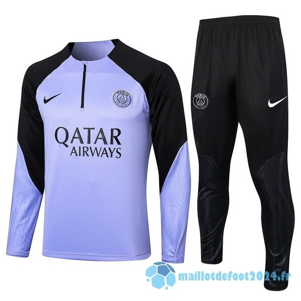 Nouveau Conjunto Completo Sudadera Entrainement Paris Saint Germain 2023 2024 Purpura Noir