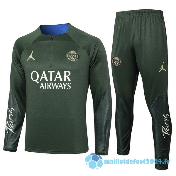 Nouveau Conjunto Completo Sudadera Entrainement Paris Saint Germain 2023 2024 Vert