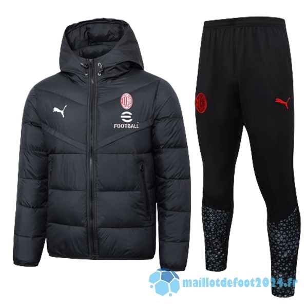 Nouveau Conjunto Completo Veste De Algodón AC Milan 2023 2024 Noir