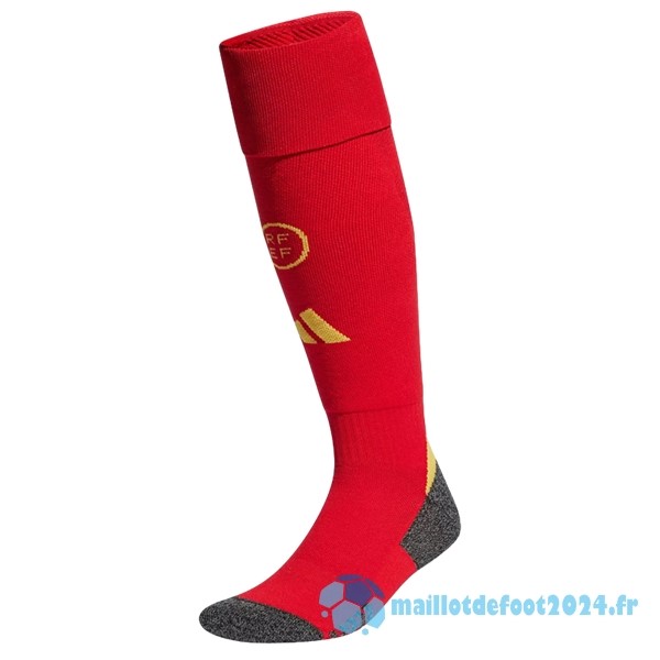 Nouveau Domicile Chaussette Enfant Espagne 2024 Rouge