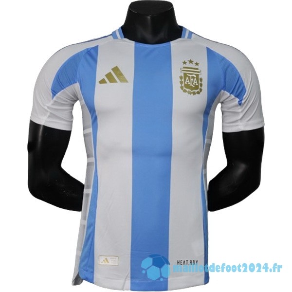 Nouveau Domicile Joueurs Maillot Argentine 2024 Bleu Blanc