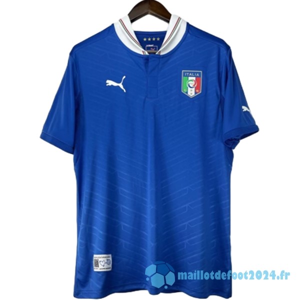 Nouveau Domicile Maillot Italy Retro 2012 Bleu