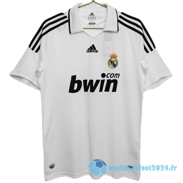 Nouveau Domicile Maillot Real Madrid Retro 2008 2009 Blanc