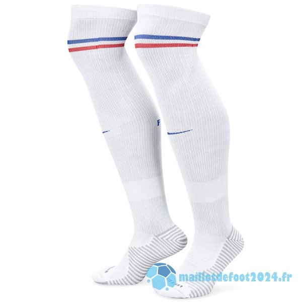 Nouveau Exterieur Chaussette France 2024 Blanc