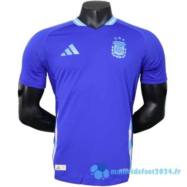 Nouveau Exterieur Joueurs Maillot Argentine 2024 Bleu