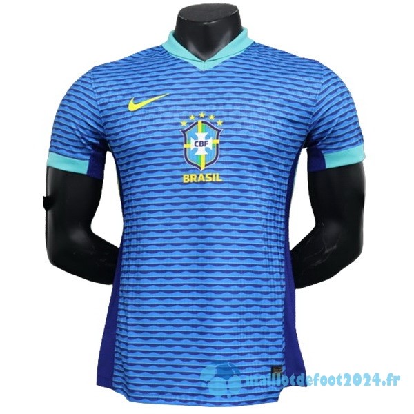 Nouveau Exterieur Joueurs Maillot Brésil 2024 Bleu