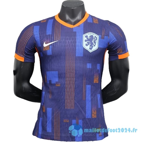 Nouveau Exterieur Joueurs Maillot Pays Bas 2024 Bleu