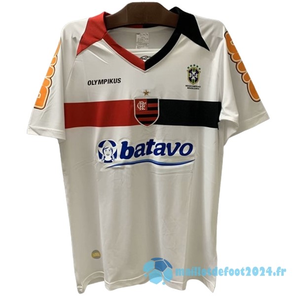 Nouveau Exterieur Maillot Flamengo Retro 2010 Blanc