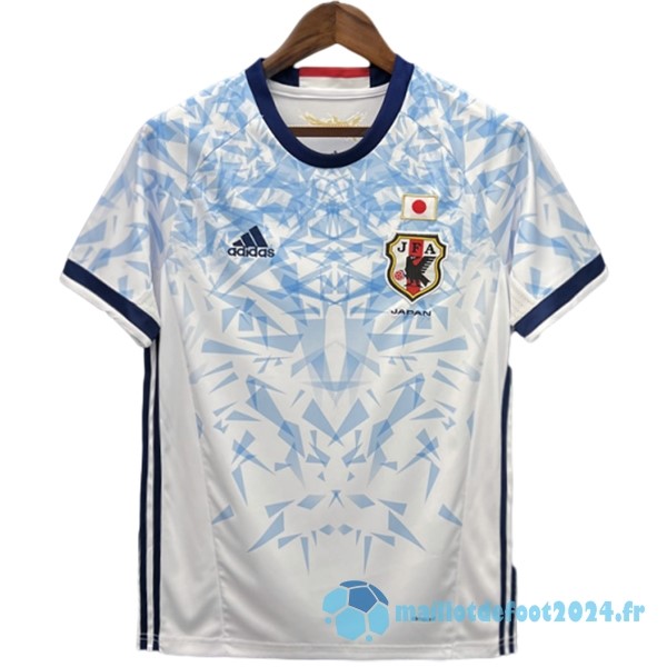 Nouveau Exterieur Maillot Japon Retro 2016 Blanc Bleu