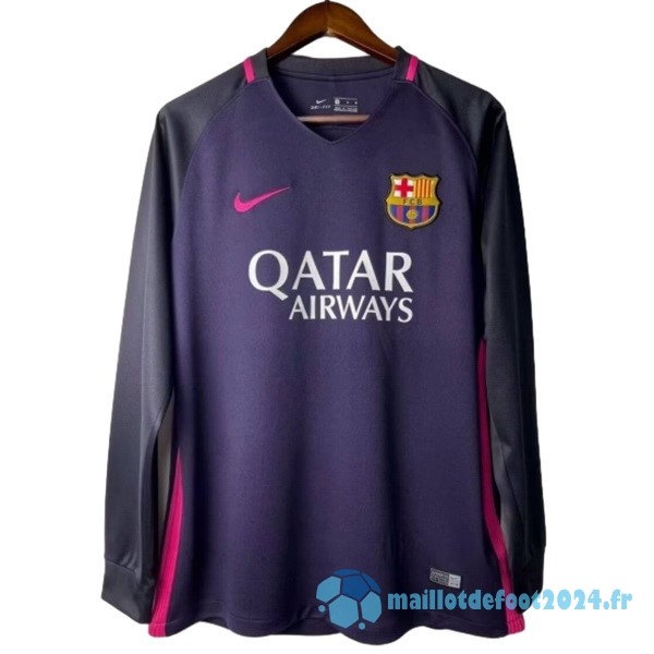 Nouveau Exterieur Manches Longues Barcelona Retro 2016 2017 Purpura