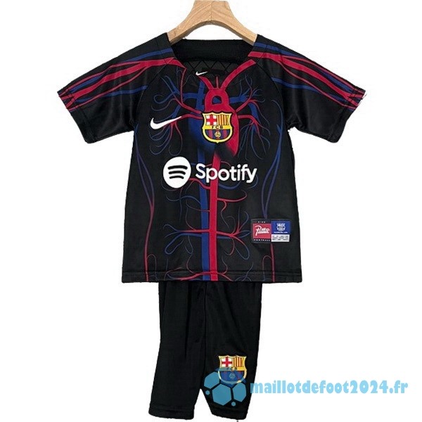 Nouveau Spécial Conjunto De Enfant Barcelona 2023 2024 Noir Rouge