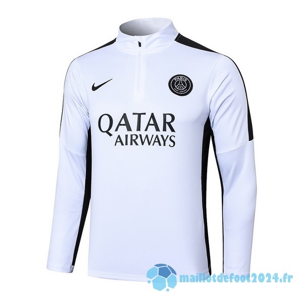 Nouveau Sudadera Entrainement Paris Saint Germain 2023 2024 Blanc Noir