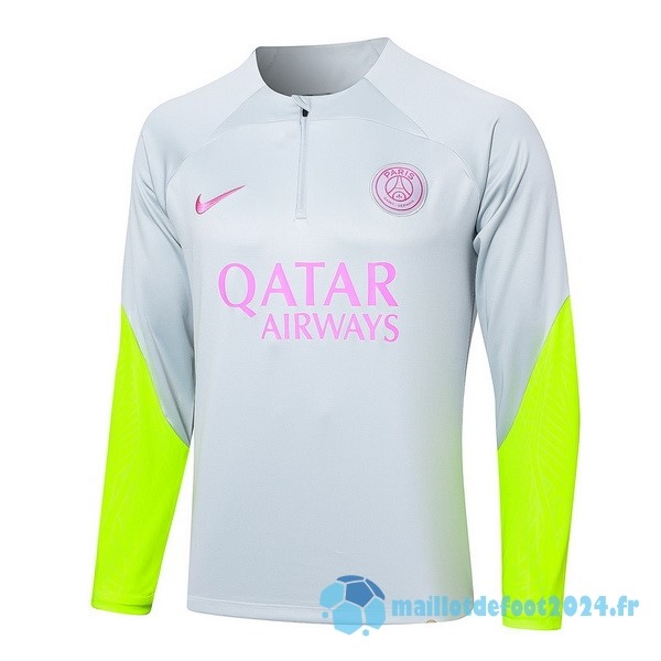 Nouveau Sudadera Entrainement Paris Saint Germain 2023 2024 Gris Vert