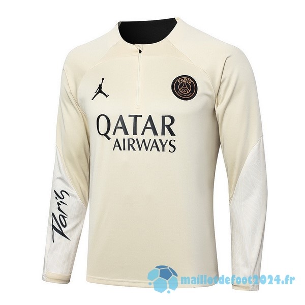 Nouveau Sudadera Entrainement Paris Saint Germain 2023 2024 Jaune Noir