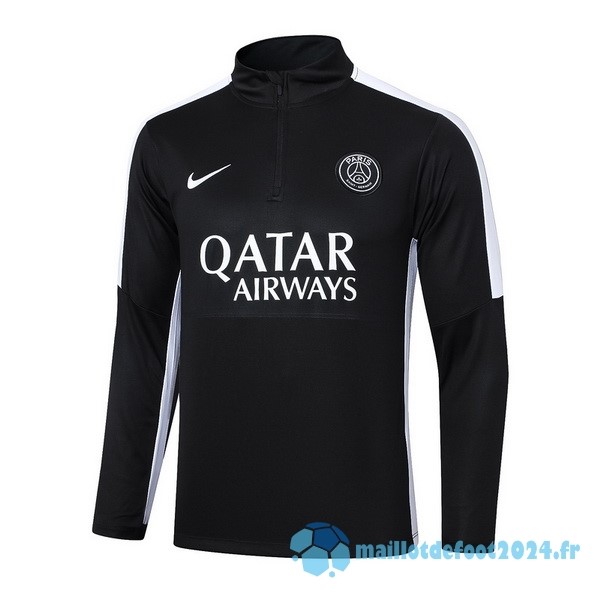 Nouveau Sudadera Entrainement Paris Saint Germain 2023 2024 Noir Blanc