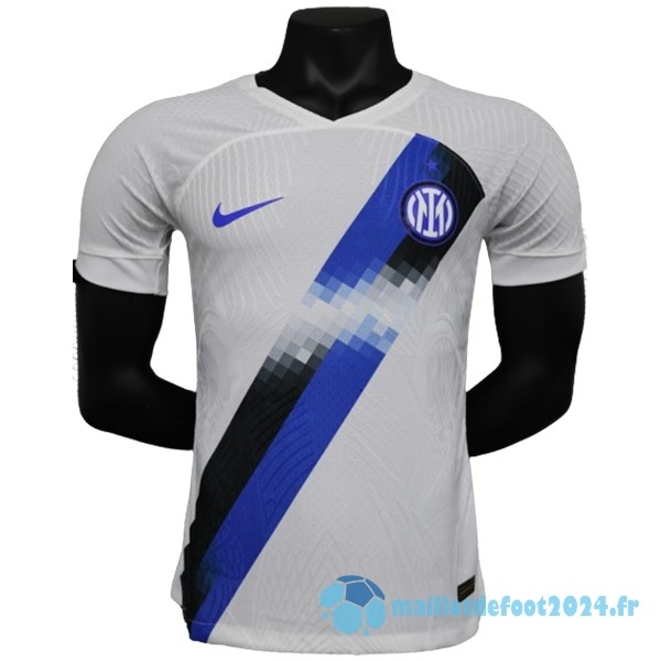 Nouveau Thailande Exterieur Joueurs Maillot Inter Milán 2023 2024 Blanc Bleu