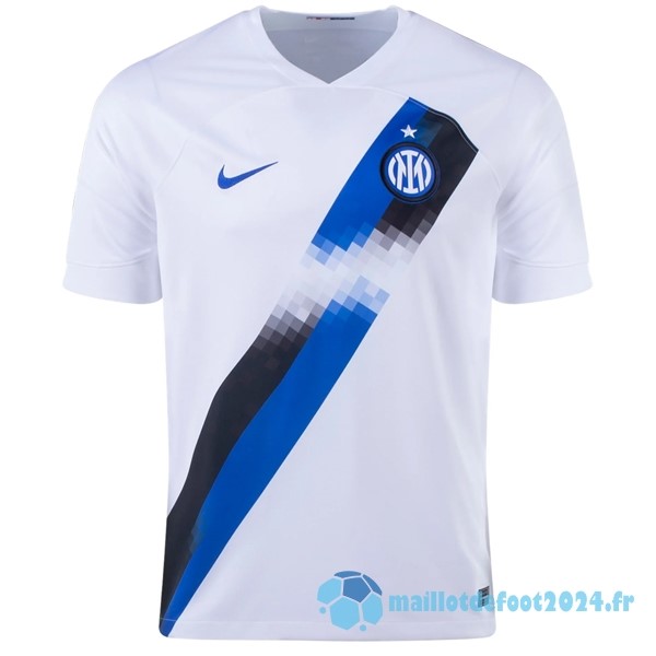 Nouveau Thailande Exterieur Maillot Inter Milán 2023 2024 Blanc Bleu