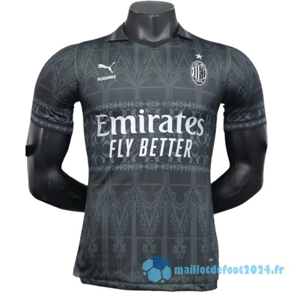 Nouveau Thailande Fourth Joueurs Maillot AC Milan 2023 2024 Noir