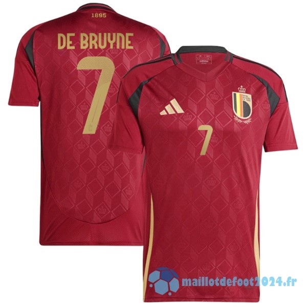 Nouveau Thailande NO.10 De Bruyne Domicile Maillot Belgique 2024 Rouge