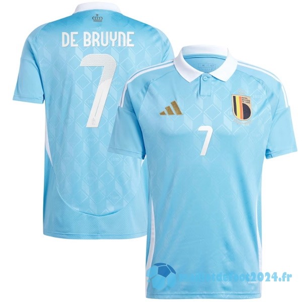 Nouveau Thailande NO.10 De Bruyne Exterieur Maillot Belgique 2024 Bleu