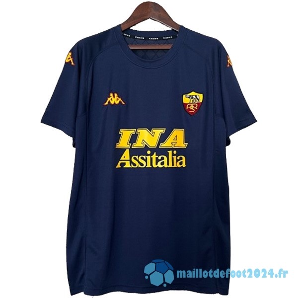 Nouveau Third Maillot As Roma Retro 2000 2001 Bleu