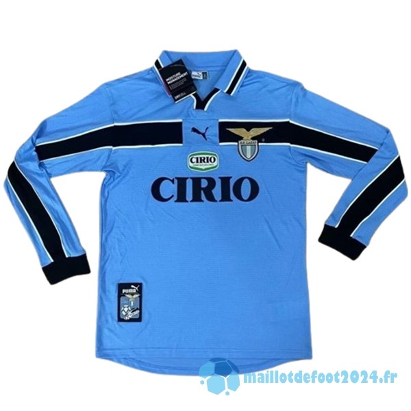 Nouveau Domicile Manches Longues Lazio Retro 1998 2000 Clair