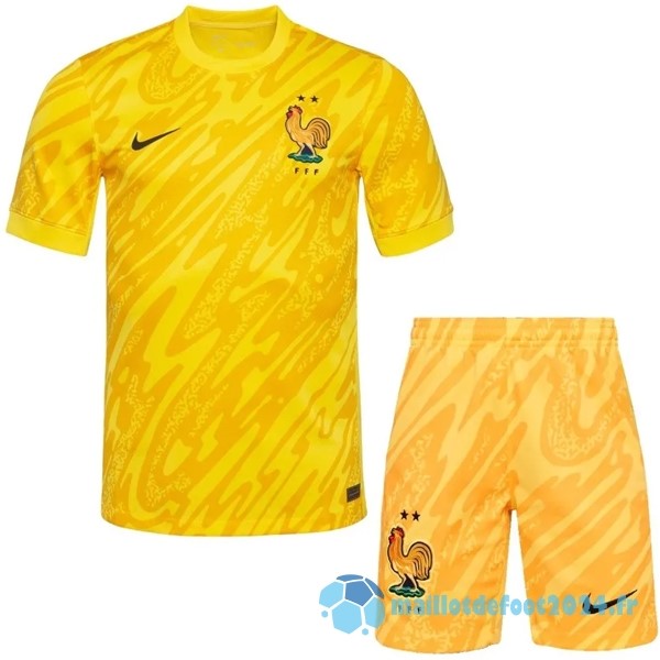 Nouveau Gardien Conjunto De Homme France 2024 Jaune