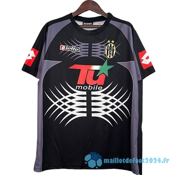 Nouveau Gardien Maillot Juventus Retro 2001 2002 Noir