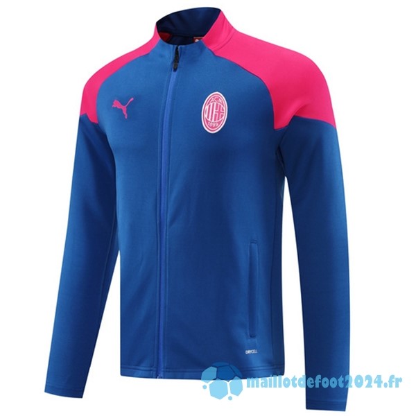 Nouveau Ropa Deportiva Con Cremallera Larga AC Milan 2024 2025 Bleu Rose