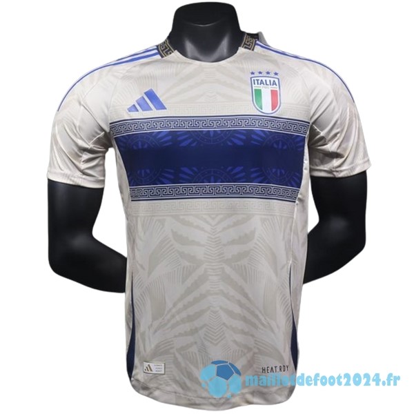 Nouveau Spécial Joueurs Maillot Italie 2024 Blanc Bleu