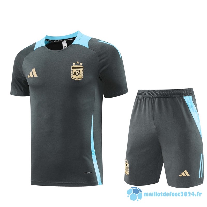 Nouveau Entrainement Ensemble Complet Argentine 2024 Gris Bleu