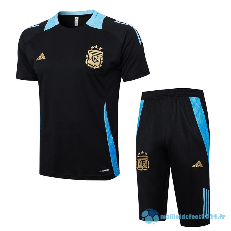 Nouveau Entrainement Ensemble Complet Argentine 2024 Noir II Bleu