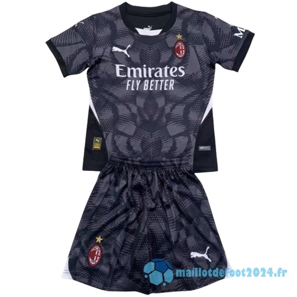 Nouveau Thailande Gardien Conjunto De Homme AC Milan 2024 2025 Noir