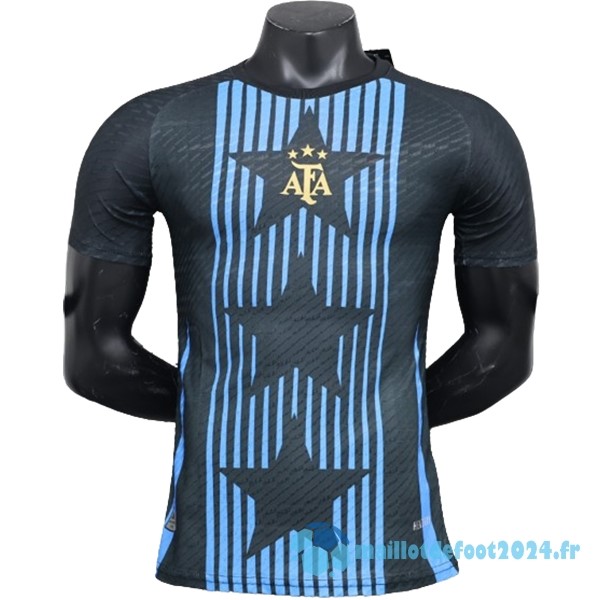 Nouveau Thailande Spécial Joueurs Maillot Argentine 2024 Noir Bleu