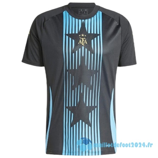 Nouveau Thailande Spécial Maillot Argentine 2024 Noir Bleu